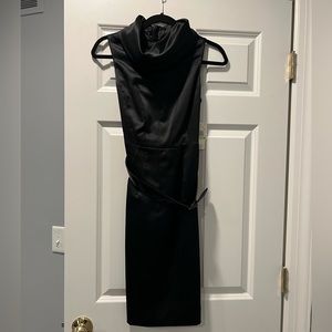 Michael Kors black cowl-neck dress